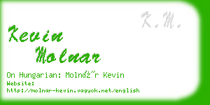 kevin molnar business card